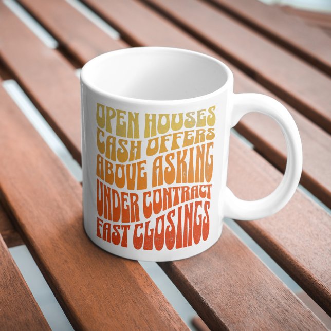 Mug Favoris immobilier Realtor Super Retro Boho (Créateur téléchargé)