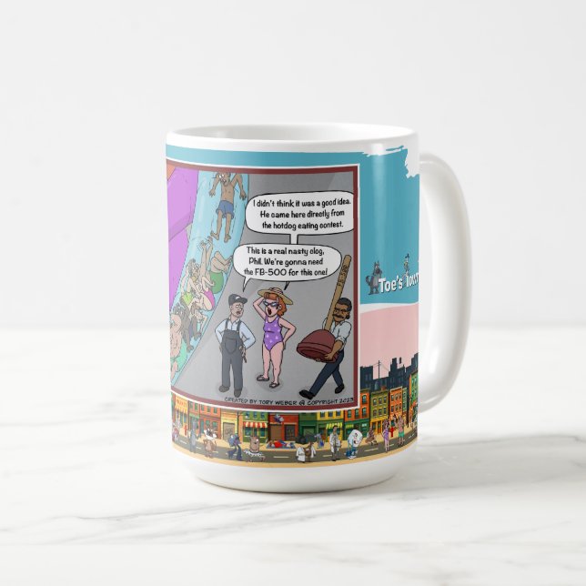 Mug FB-500 | Classique Humour Visuel Absurde (Devant droit)
