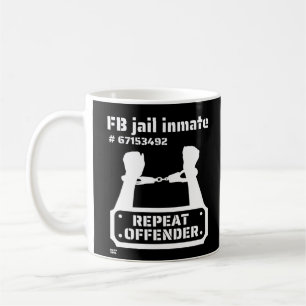 Mug "FB JAIL INMATE" drôle de détenu        