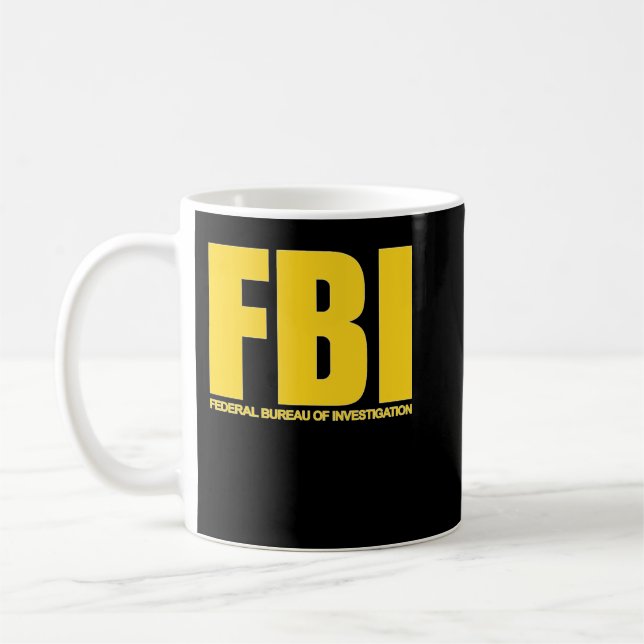 Mug FBI, Federal Bureau of Investigation Sueur classiq (Gauche)