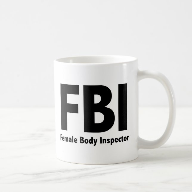Mug FBI M. Funny Rude Humour (Droite)