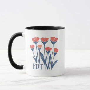 Mug FDT Floral Wreath Subtle Feminine Boho Anti-Trump