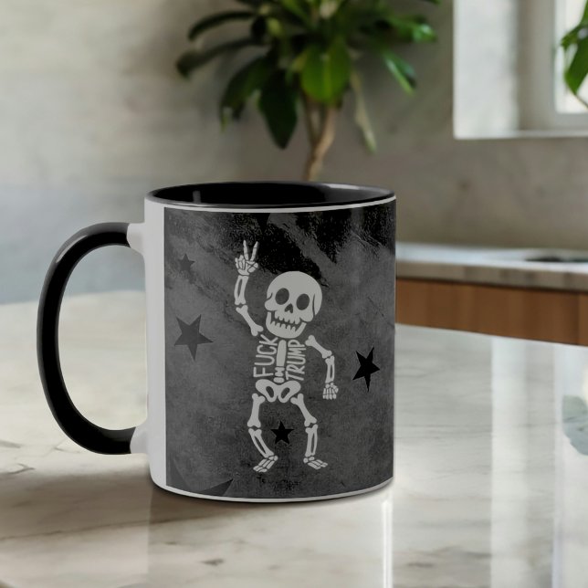 Mug FDT Trump Funny Anti Trump Skeleton (Créateur téléchargé)