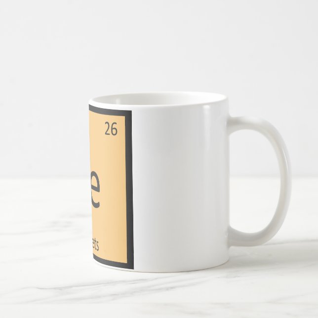 Mug Fe - Chimie des Furets Élément du Tableau Périodiq (Droite)