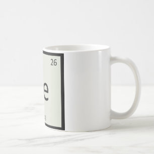 Mug Fe - Chimie du fromage de Feta Symbole du tableau 