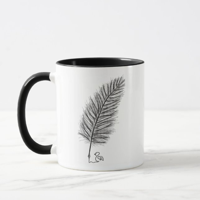 Mug Feather Quill la voix des pensées et des émotions (Gauche)