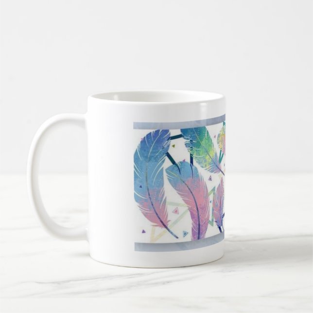 Mug Feather Your Day with a Beautity Start" (Gauche)