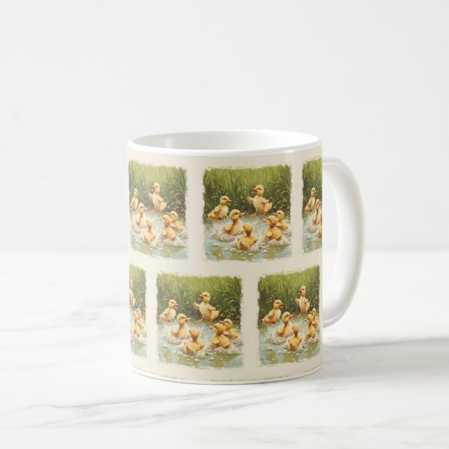 Mug FeatherFriends : Collection de canards de Pâques ☕ (Devant droit)
