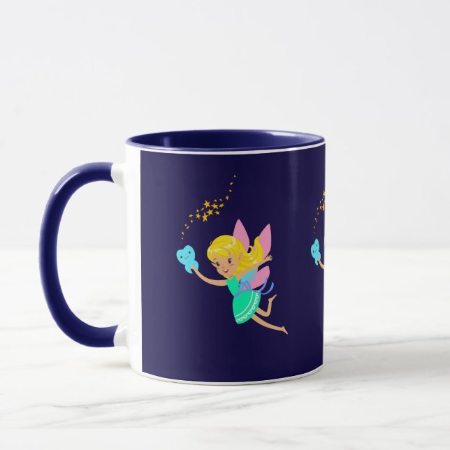 Mug Fée À Dents Mignonnes Volant Avec Une Dent Et Des  (Gauche)