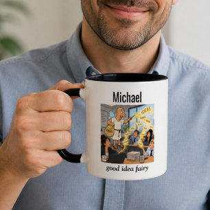 Mug Fée Bonne Idée Colègue Drôle Café Personnalisé