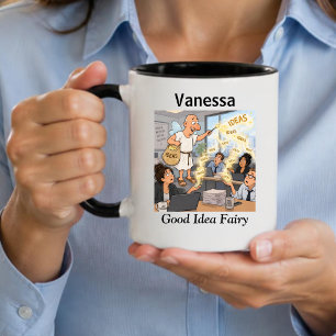 Mug Fée Bonne Idée Colègue Drôle Café Personnalisé