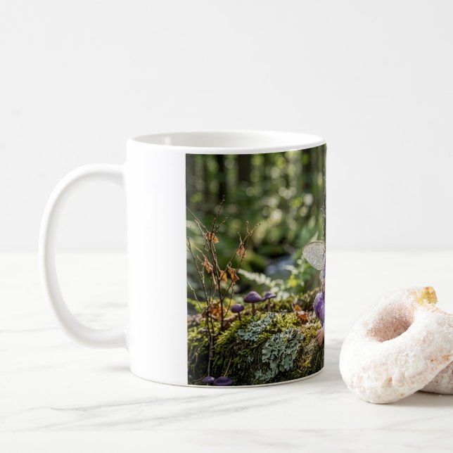 Mug Fée Dans Le Violet (Avec donut)