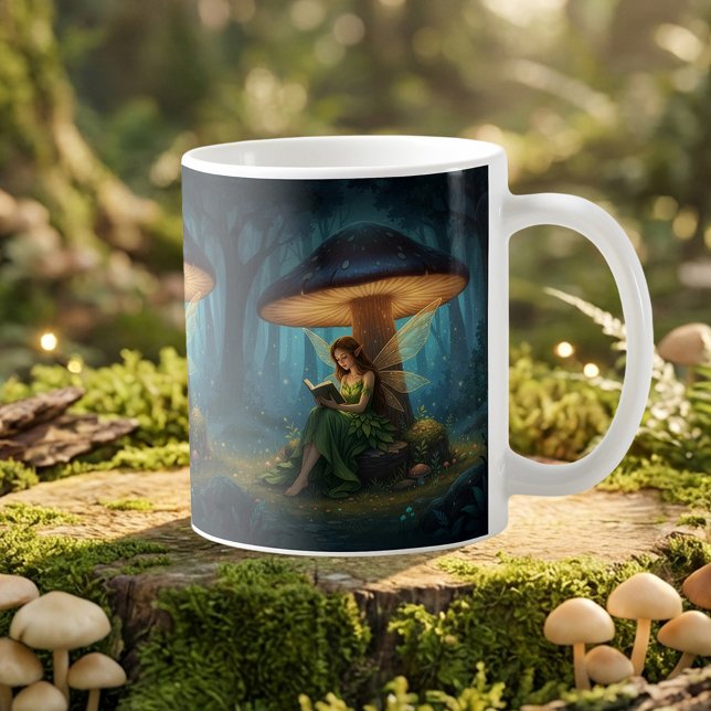 Mug Fée de Nuit Enchantée Lisant un Livre (Créateur téléchargé)