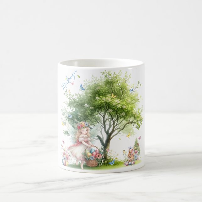 Mug Fée de printemps de Pâques à l'aquarelle (Centre)