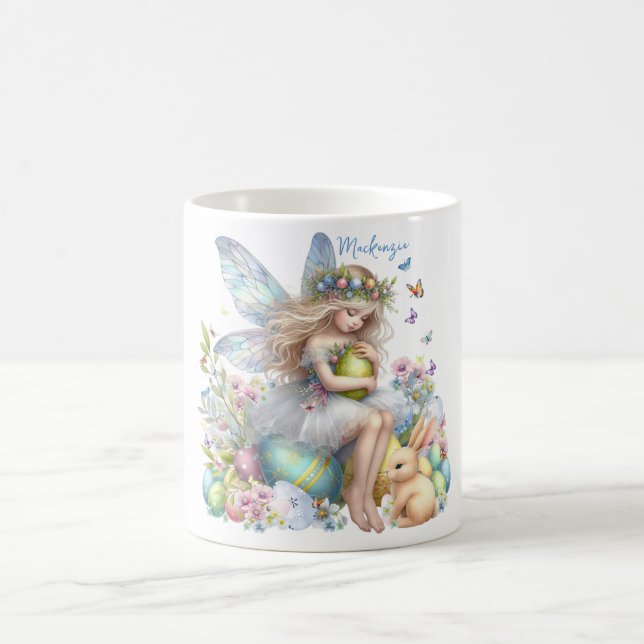 Mug Fée de printemps de Pâques à l'aquarelle (Centre)