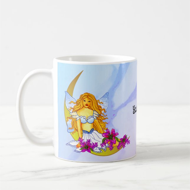Mug Fée de rêve de lune de nuit (Gauche)