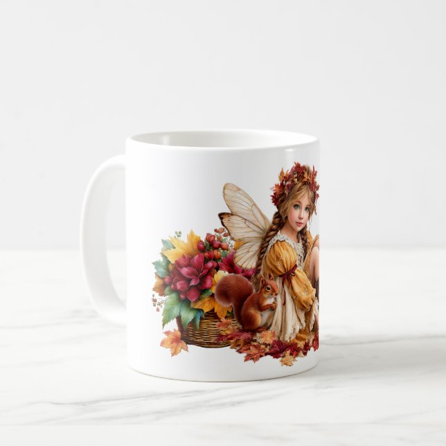 Mug Fée du clan Maple – Scène de compagnie de la forêt (Devant gauche)