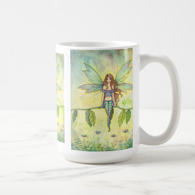 Mug Fée du jardin vert par Molly Harrison Fantasy Art (Droite)