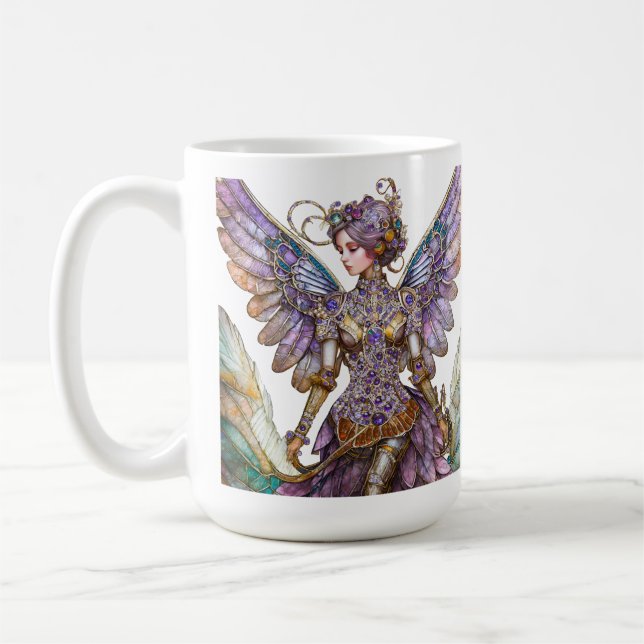 Mug Fée en sucre précieuse parée de joyaux (Gauche)