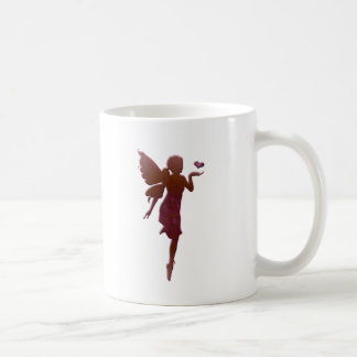 Mug Fée et coeur de baiser rouges