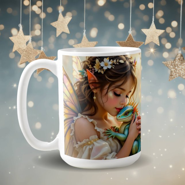Mug Fée et Dragon Mystique Personnalisé (Créateur téléchargé)