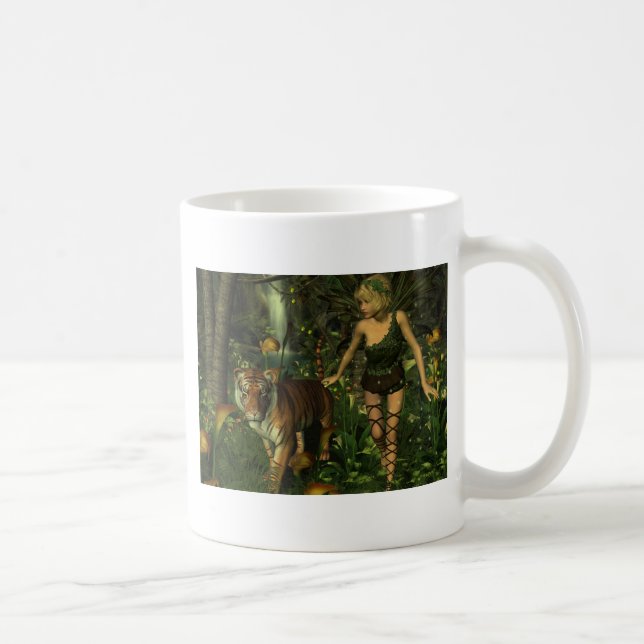 Mug Fée et tigre dans la jungle (Droite)
