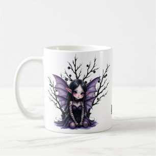 Mug Fée foncée mignonne avec ailes de chauve-souris