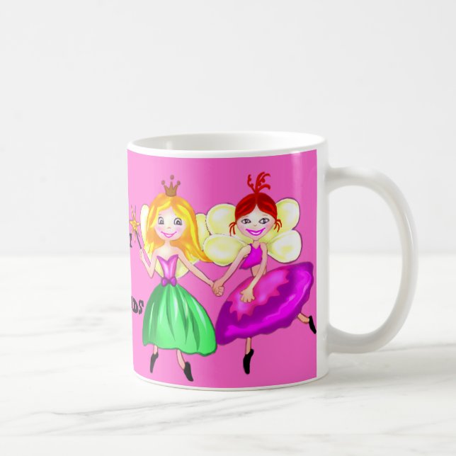 Mug Fée personnalisable de princesse de meilleurs amis (Droite)