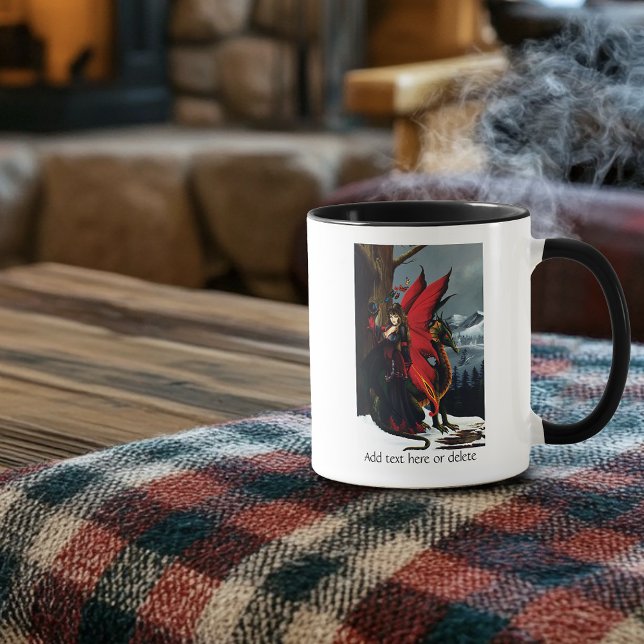 Mug Fée Rouge de Printemps Mère Nature Fantastique (Créateur téléchargé)