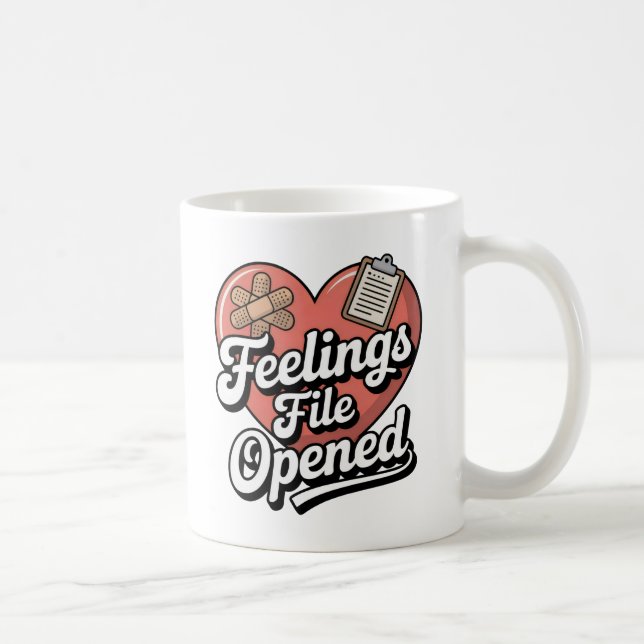 Mug Feelings File Opened | Self-Aware Healing Humor   (Droite)