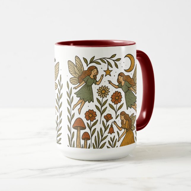 Mug Fées dans le jardin mystique (Devant droit)
