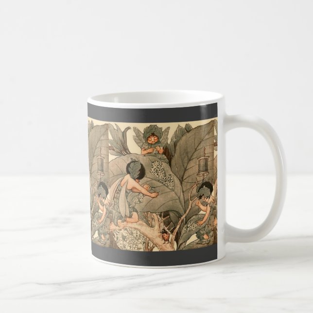 Mug Fées des feuilles réparant les feuilles (Droite)