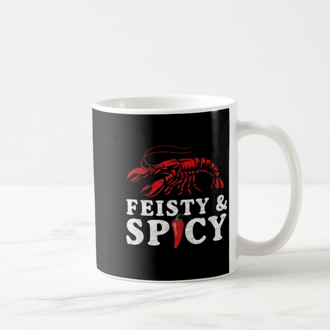 Mug Feisty And Scy Funny Crawfish Boil Cute Mardi Gras (Droite)