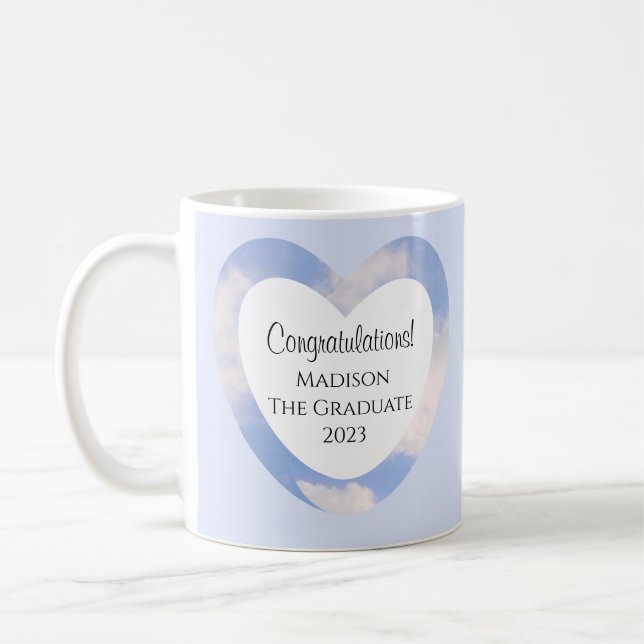 Mug Félicitations à la Graduation Light Blue Sky (Gauche)