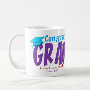 Mug Félicitations à l'obtention du diplôme sur mesure