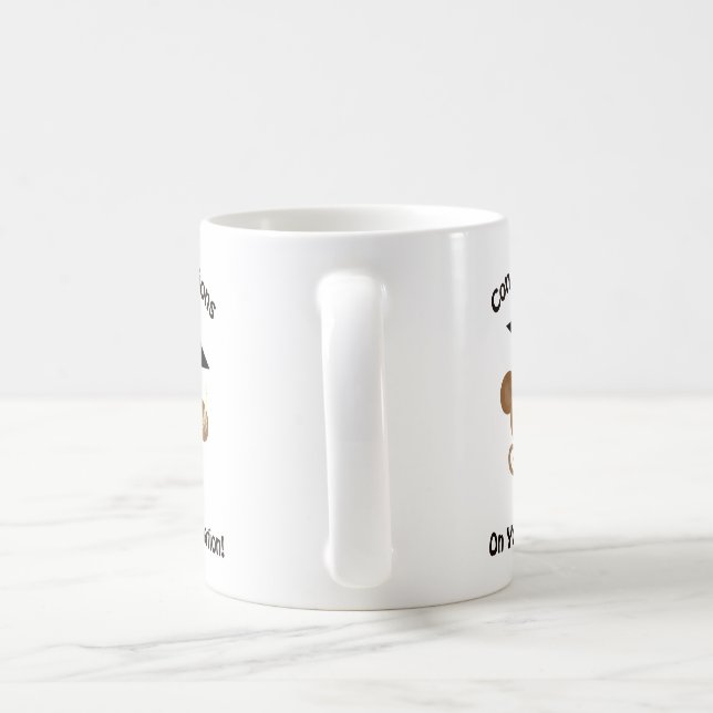 Mug félicitations à votre singe diplômé (Poignée)