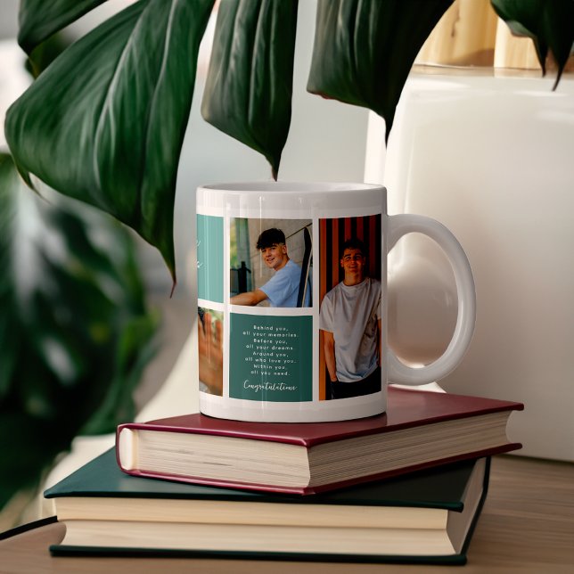 Mug Félicitations aux diplômés | 6 Collage de la grill (Créateur téléchargé)
