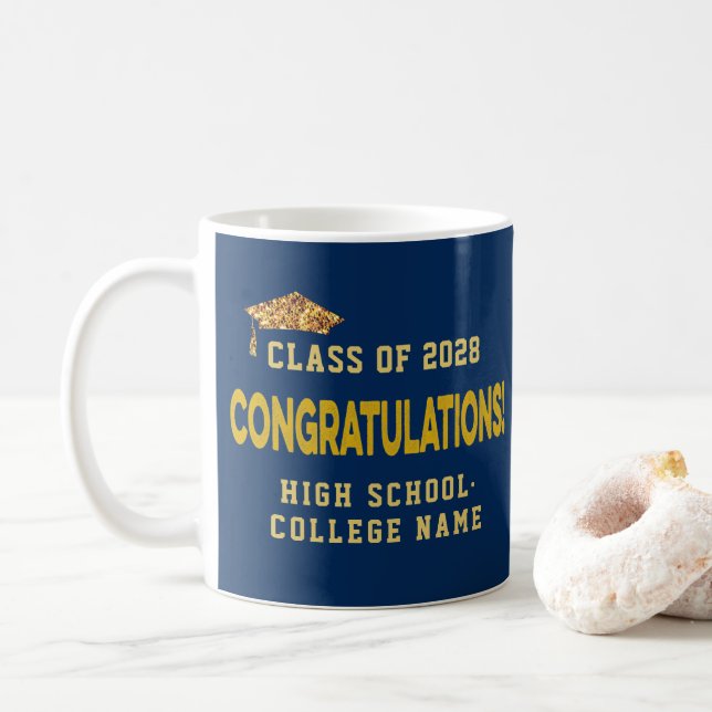 Mug Félicitations aux diplômés de l'éducation personna (Avec donut)