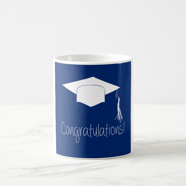 Mug Félicitations bleu et blanc (Centre)