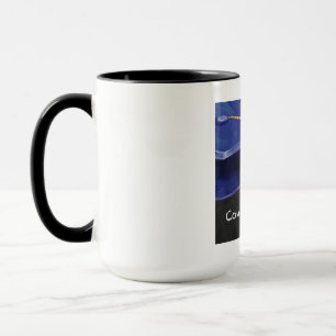 Mug Félicitations bleu et noir