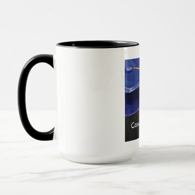 Mug Félicitations bleu et noir (Gauche)