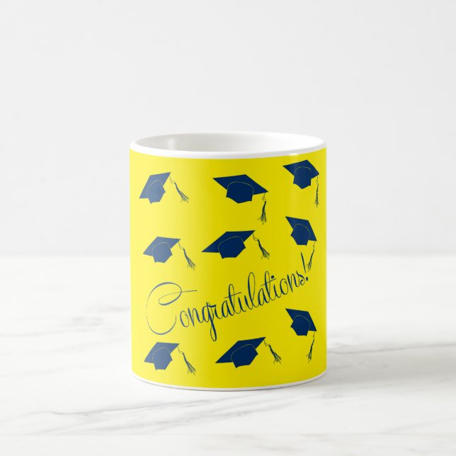 Mug Félicitations casquette jaune (Centre)