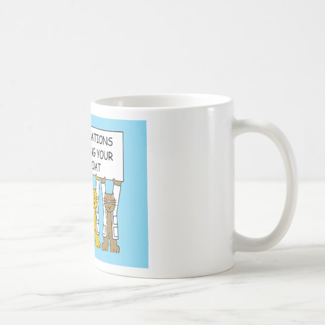 Mug Félicitations d'avoir reçu votre manteau blanc (Droite)