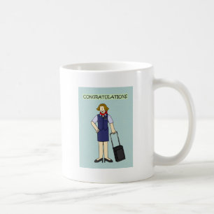 Mug Félicitations d'équipage de cabine femelles