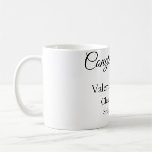 Mug Félicitations diplômé ajouter le nom de l'école si
