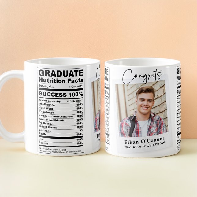 Mug Félicitations Diplômé Moderne Drôle Graduation (Congrats Graduate Modern Funny Graduation Coffee Mug)