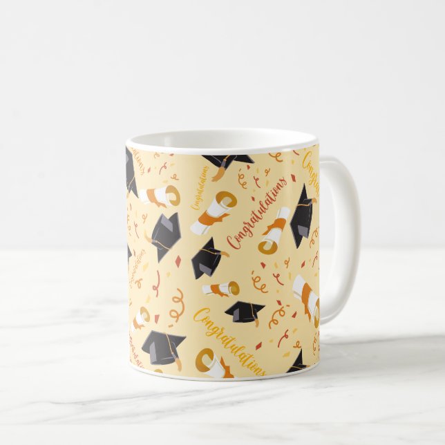 Mug Félicitations d'obtention de diplôme (Devant droit)