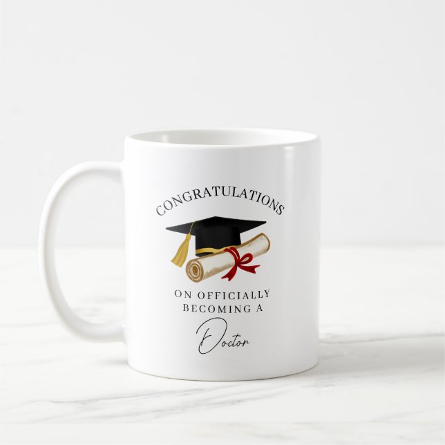 Mug Félicitations Docteur Diplômé (Gauche)