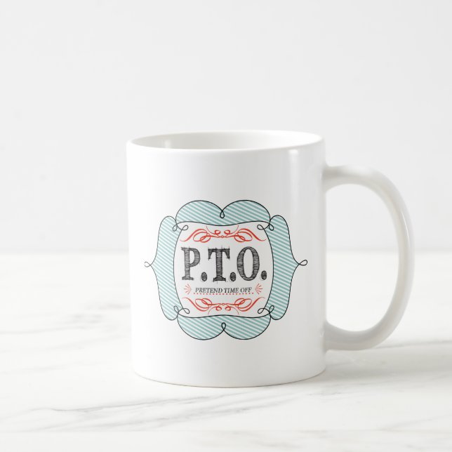 Mug Félicitations drôles Promu en Congé Fictif (Droite)
