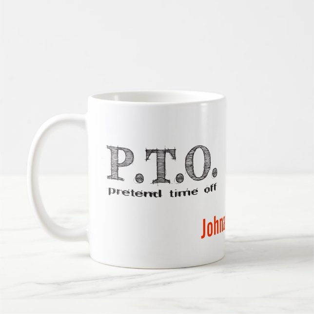 Mug Félicitations drôles Promu en Congé Fictif (Gauche)